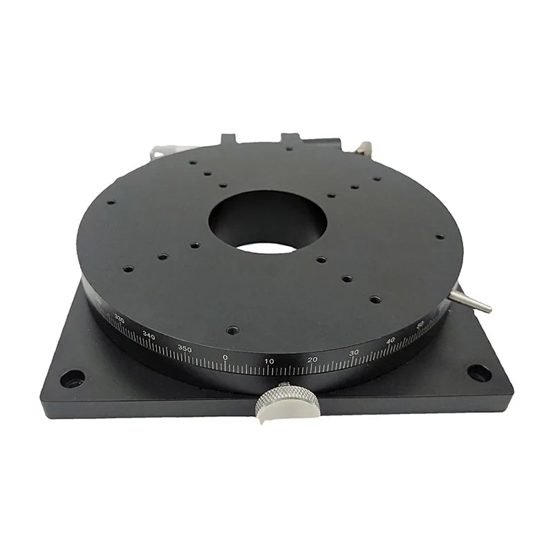 R-axis rotating slide RSP160L manual angle indexing plate 360-degree precision fine-tuning rotating platform