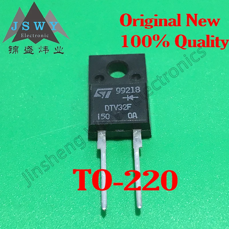 (10/50 قطعة) DTV32F TO-220F-2 1500V10A صمام ثنائي مقوم البقعة الأصلي الجديد مناسب لعرض الدقة العالية والتسليم السريع