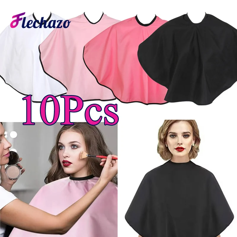 Make-Up Cape Barber Cape 10Pcs Washable Hair Capes To Keep Hairspray Off Clothes Home Hair Dye Cape Easy To Use