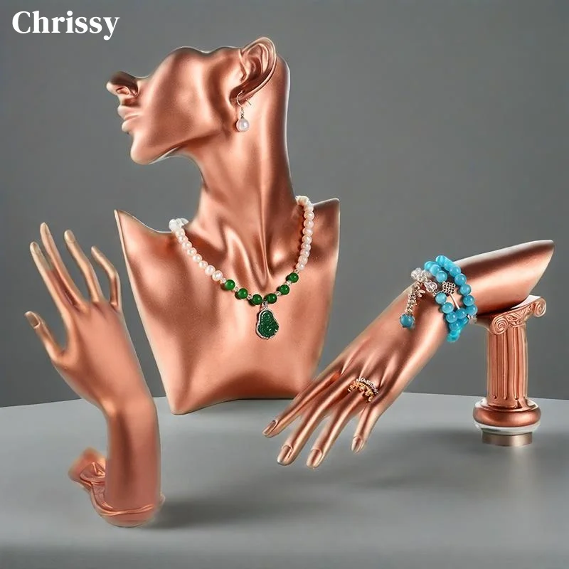 

Новые серьги из смолы, кольцо, ожерелье, браслет, дисплей для ювелирных изделий, 5 стилей, манекен, 3 цвета, подставка, держатель, браслет, часы, хранилище ювелирных изделий