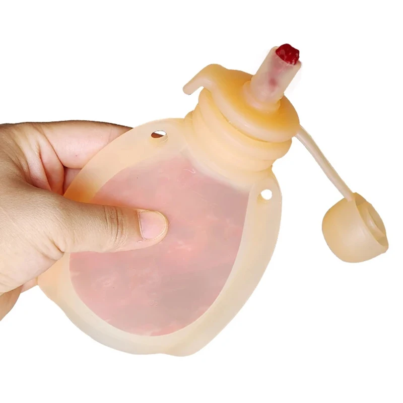 Silicone Yummy Pouch Squeeze Spoon Top Refillable Baby Food Container BPA Free Portable Juice Milk Storage Bags