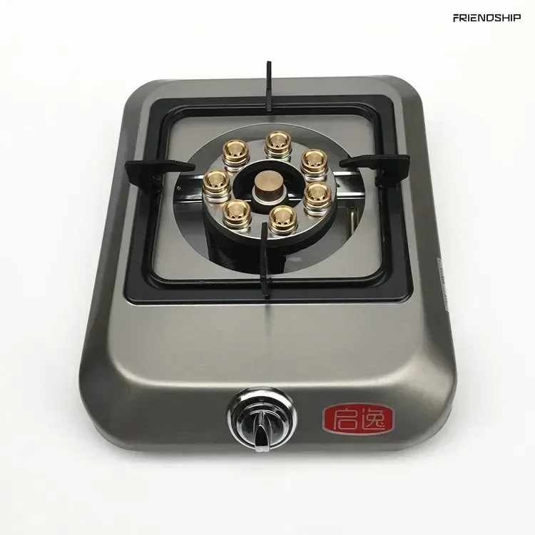 Gas Cooker Desktop Fierce fire Gas Stove Low pressure Copper Eight - head Poly - fire Liquefied Gas Restaurant Stir - fry Stove.