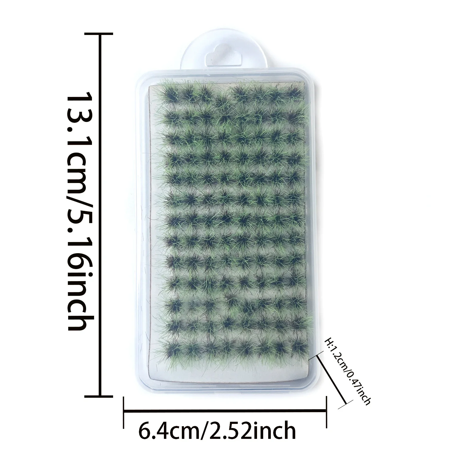 Piante artificiali in miniatura con ciuffo di erba statica da 8 mm per layout del treno ferroviario Ho N Scena militare Fai da te Creazione di Wargame Diorama 104 pezzi