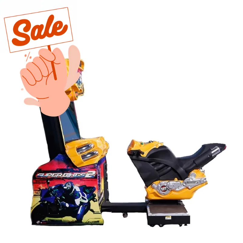 High Return Moto Super Bike 2 Motor Race Arcade Game Machine Simulator Coin Operated Motorcycle Racing Game for Sale Custom
