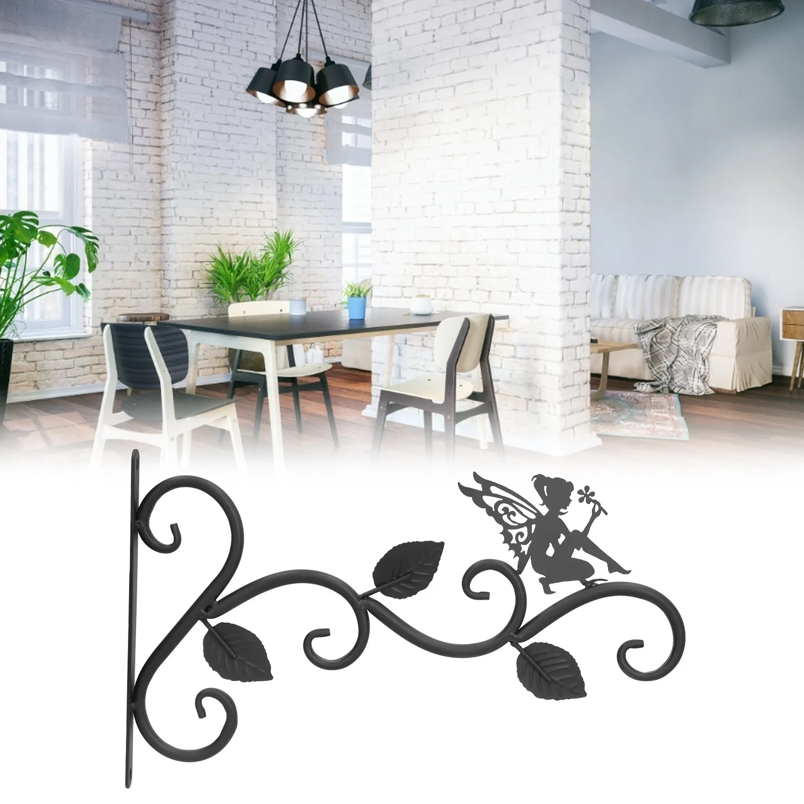 Hanging Plants Bracket Wrought Iron Wall Planter Hook Flower Pots Hanger for Living Room Balcony Plant Hanger Hanging Plant Hook