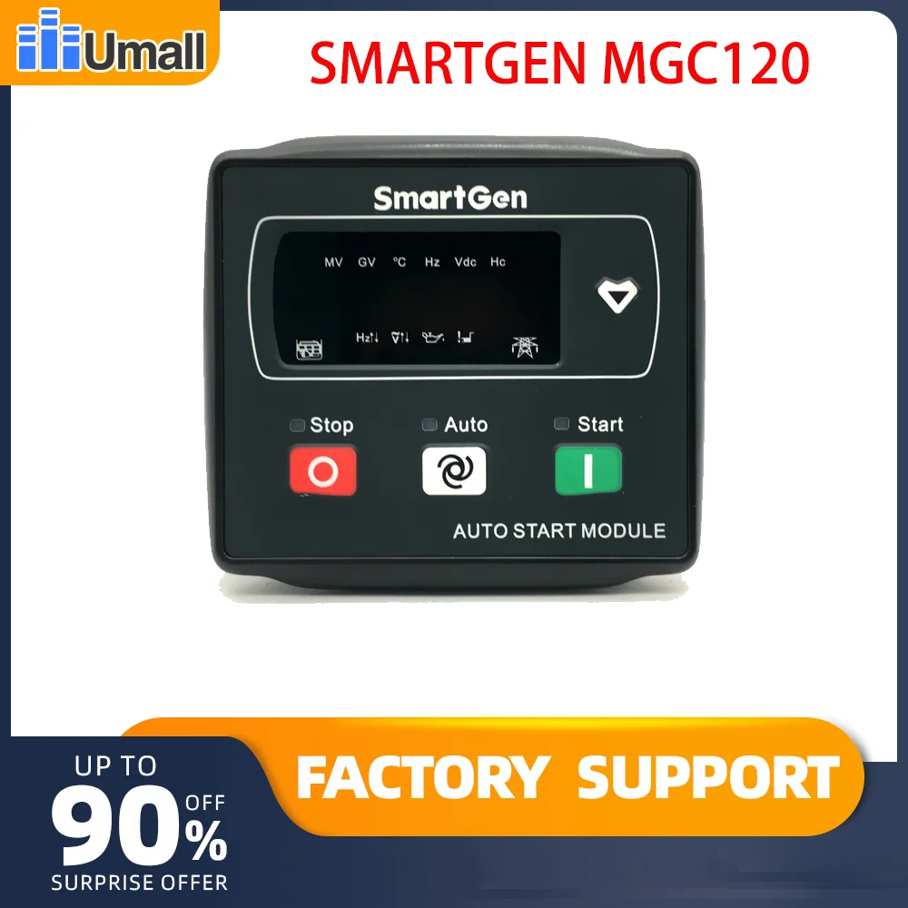 NEW Smartgen MGC120 Small Genset Controller LED Display Auto Start Stop ATS Switching Control Panel Gasoline Generator Set Part