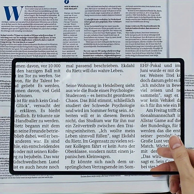 Full Page Large Sheet Magnifier Magnifying Glass Reading Aid Glass Page Magnifying Lens Reading Magnifier view 4