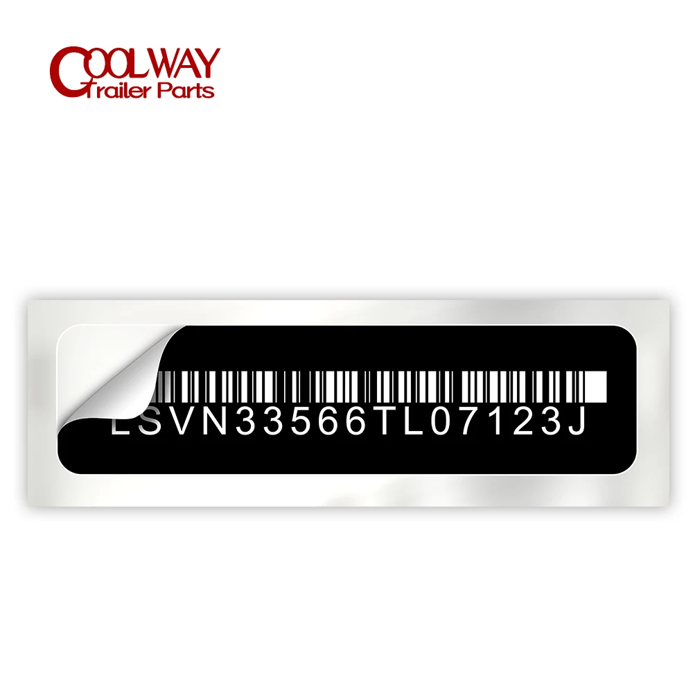 Customized Car Nameplate Vehicle Equipment Label Flexible PVC Self-adhesive Sticker Waterproof Sunscreen and Anti-corrosion