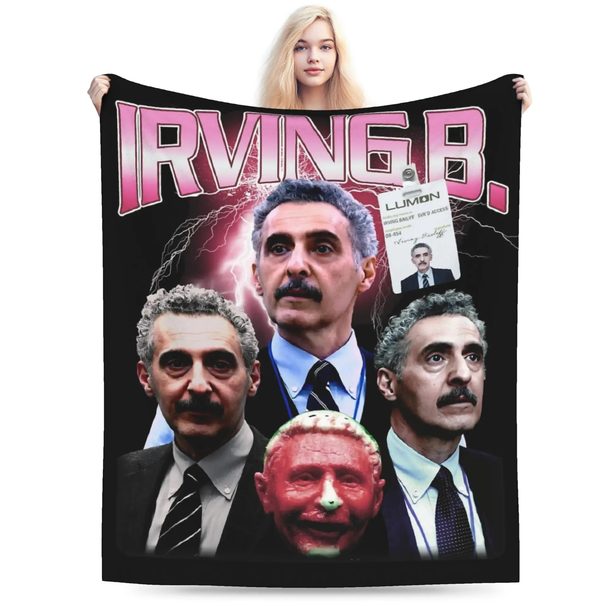 Severance Irving Bailiff Retro Movies Series Poster Blanket Flannel Spring/Autumn  Thin Throw Blankets for Couch Bedding Throws