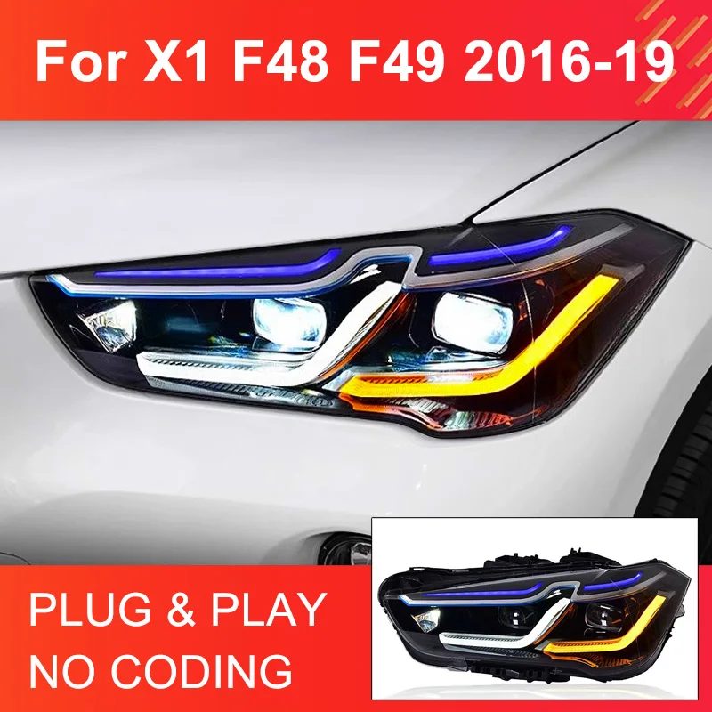 

Передние фары в сборе для BMW X1 F48 F49 2016-2020, 1 пара