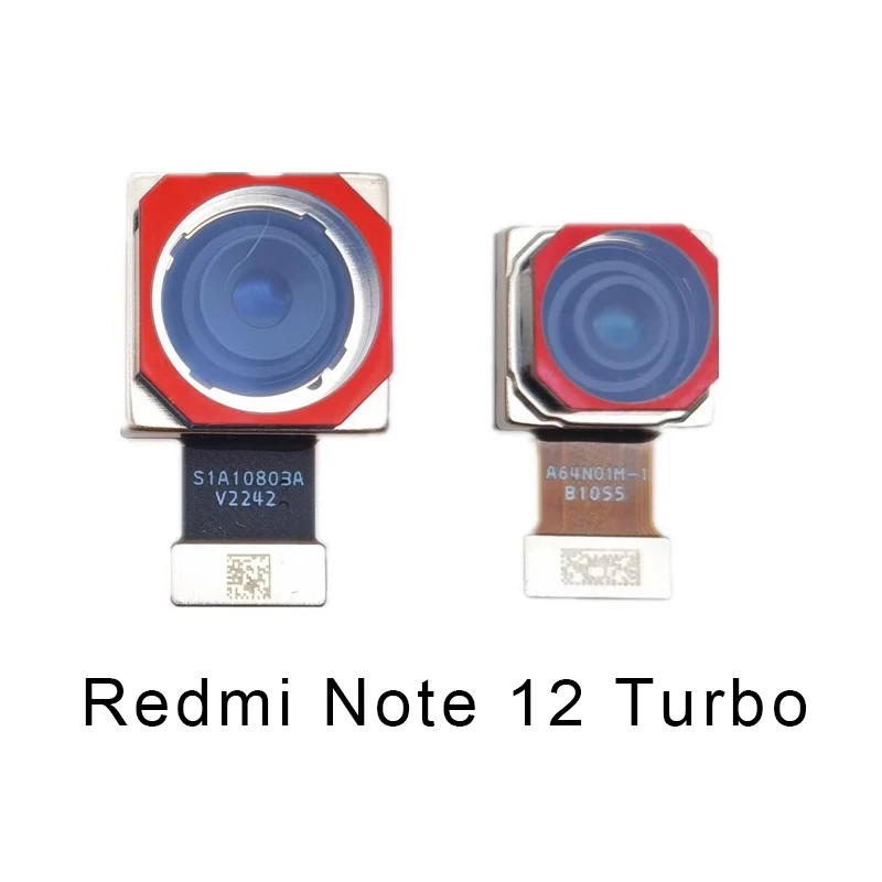 Front Facing Small Camera Rear For Redmi Note 12 Note 12C Note 12 TUrbo Flex Cable Main Big Back 