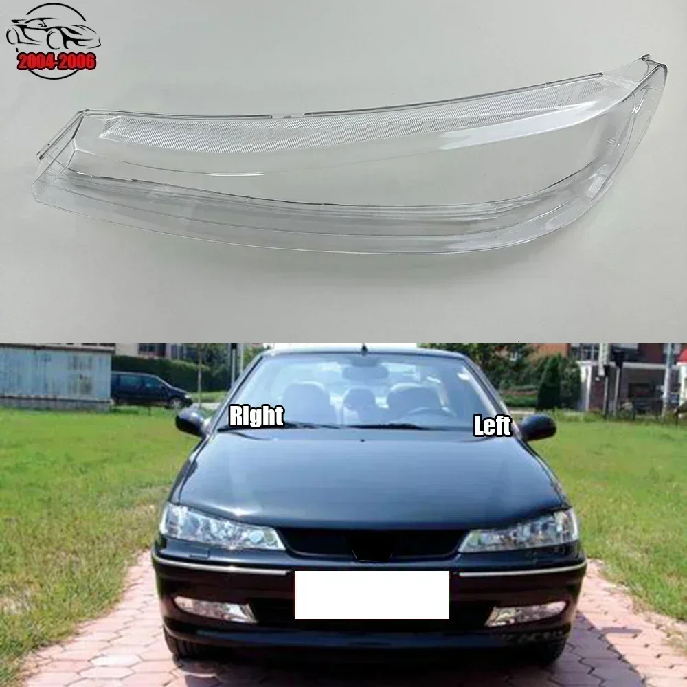 

Для Peugeot 406 2004 2005 2006, автомобильные аксессуары, крышка фары, прозрачный абажур, лампы, корпус фары, линза из плексигласа