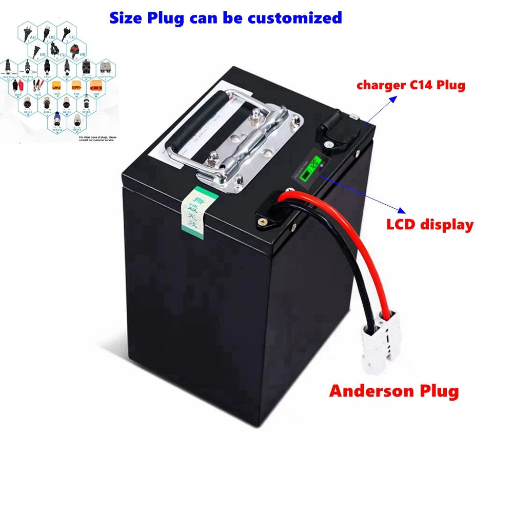 72V 40Ah 50Ah 80Ah 100Ah Lifepo4 Battery built-in Bluetooth App intelligent system suitable for scooters, micro cars, tricycles
