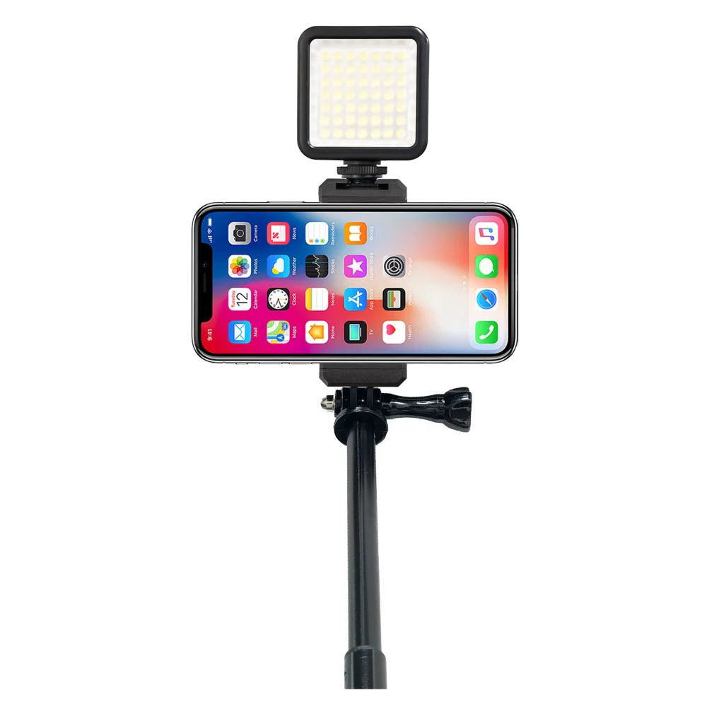 Phone Holder Clip Bracket Adapter for Smartphone Iphone Huawei Samsung Tripod 1/4 Inch Nut Hole Gopro Selfie Stick Accessories