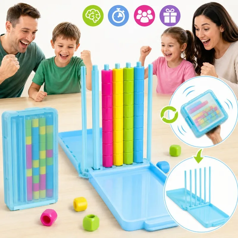 Мини-головоломка Color Stack Challenge: портативная игра для путешествий