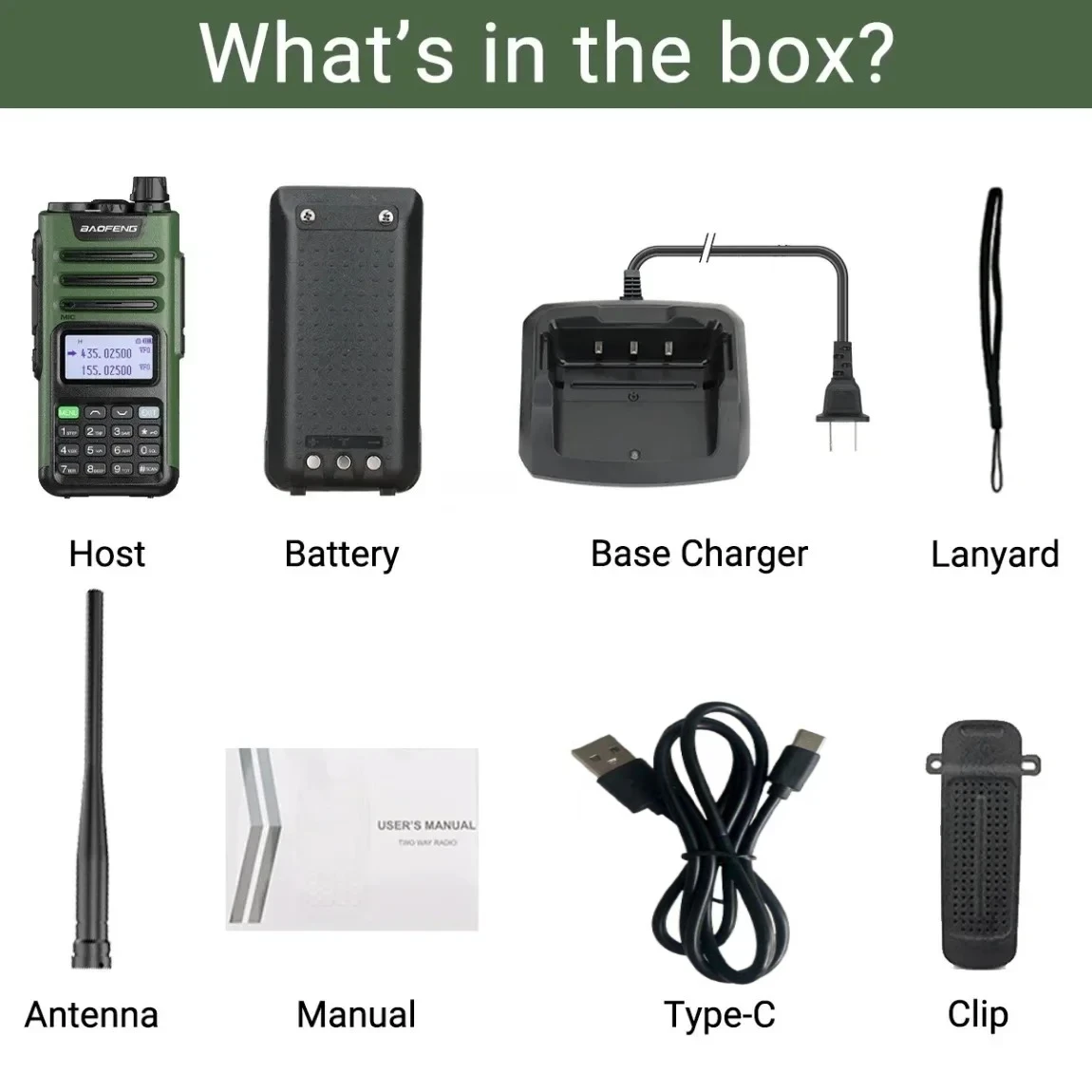 BAOFENG M-13 Pro Walkie Talkie Air Band Wireless Copy Frequency USB Charger Long Range Two Way Radio Transceiver Upgrade UV K5