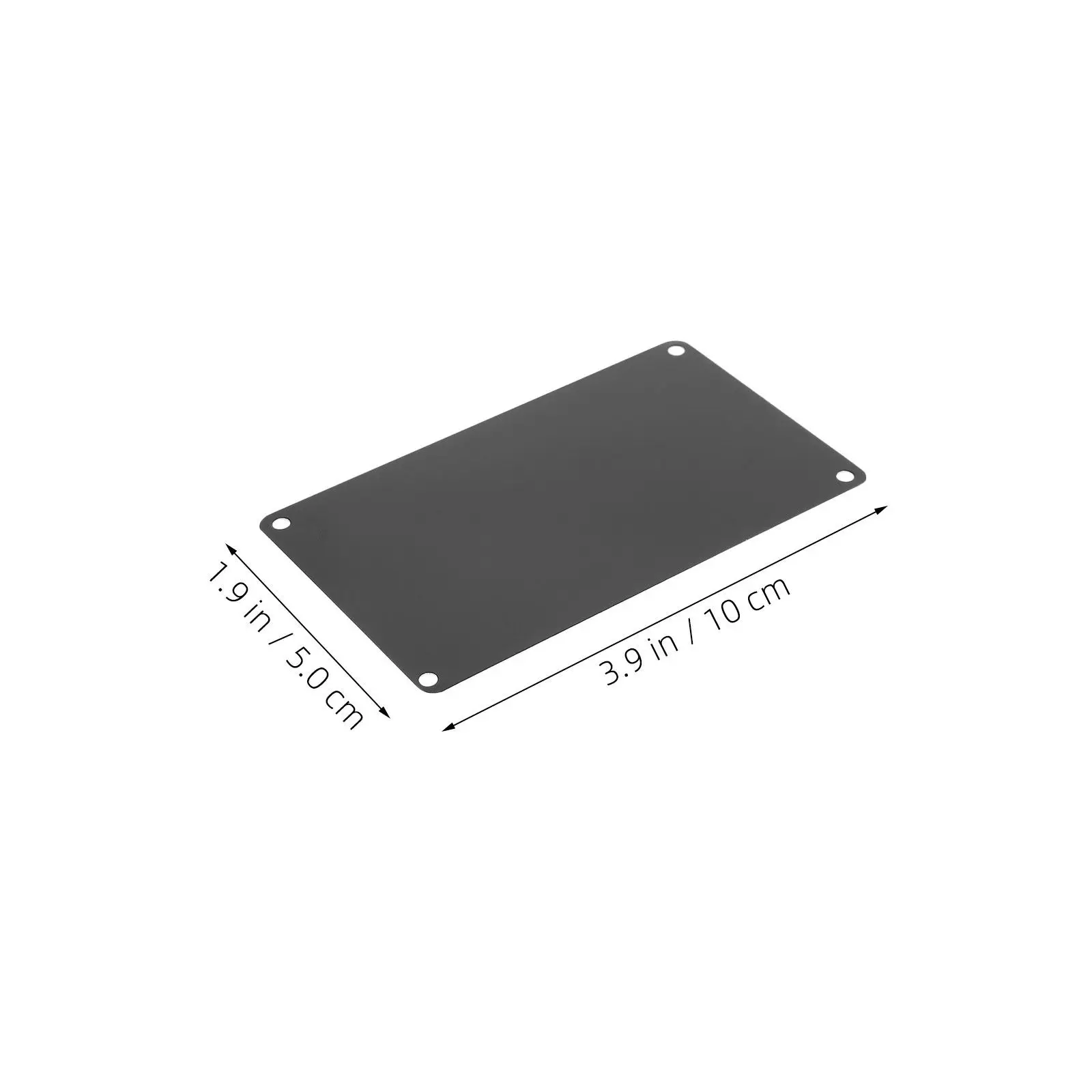 20Pcs Engravable Name Plates Blanks Black Aluminum Rectangle Stamping Tags 1Mm Thick Blank Id Tags for Staff Uniforms Office