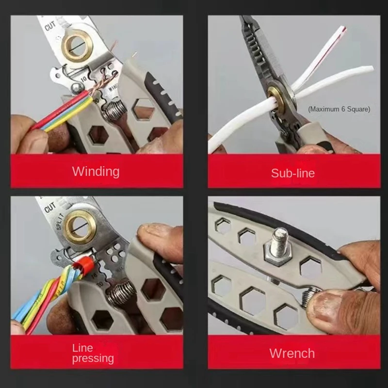 Hete Multifunctionele Draadstriptang, Elektricien-Specifiek Draadstripgereedschap, Draadstriptang