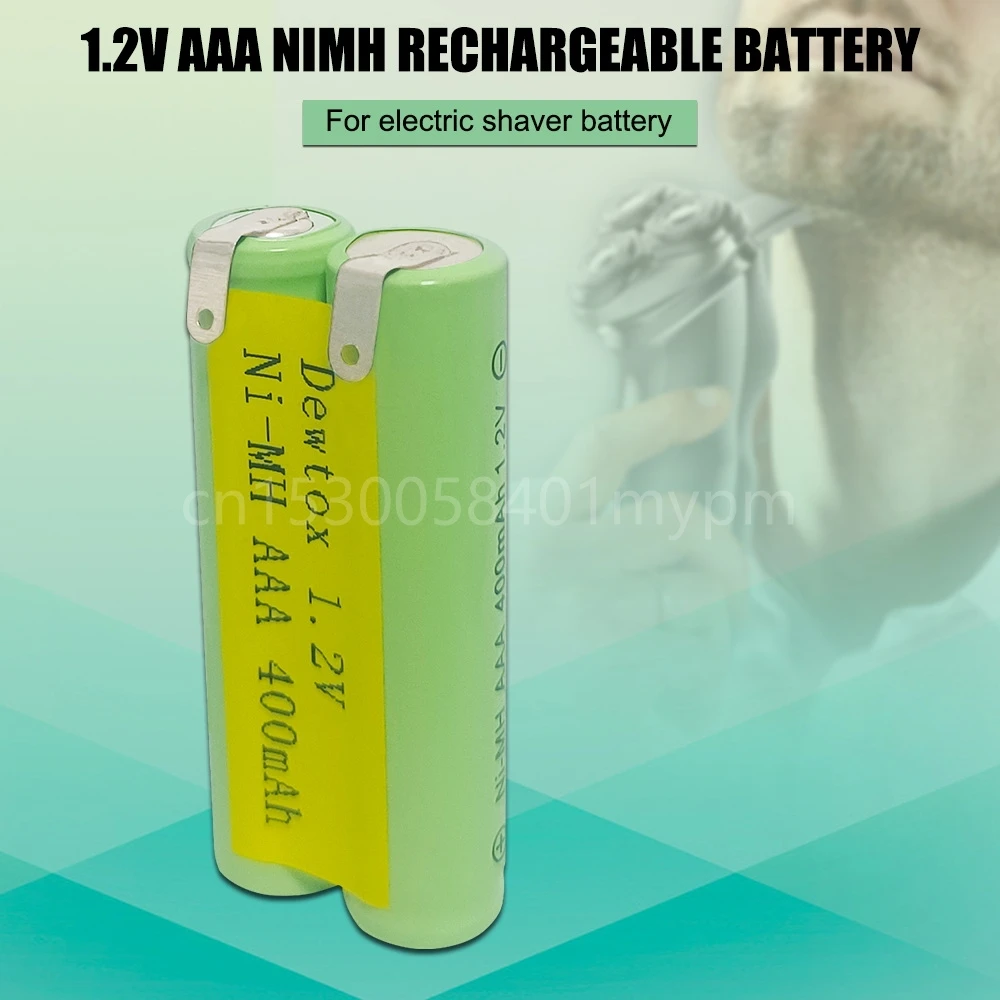 2.4V AAA Ni-MH Rechargeable Battery Cell 400mah for Electric Trimmer Shaver Razor RQ360 RQ361 YS523 YS524 YS525 YS526