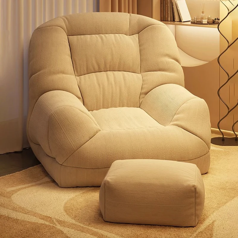 Lazy Bean Bag Sofas Nordic Simple1-person Sofa Relaxing Movable Lightweight Puffs Sofas Household Living Room Large Lounge Sofa