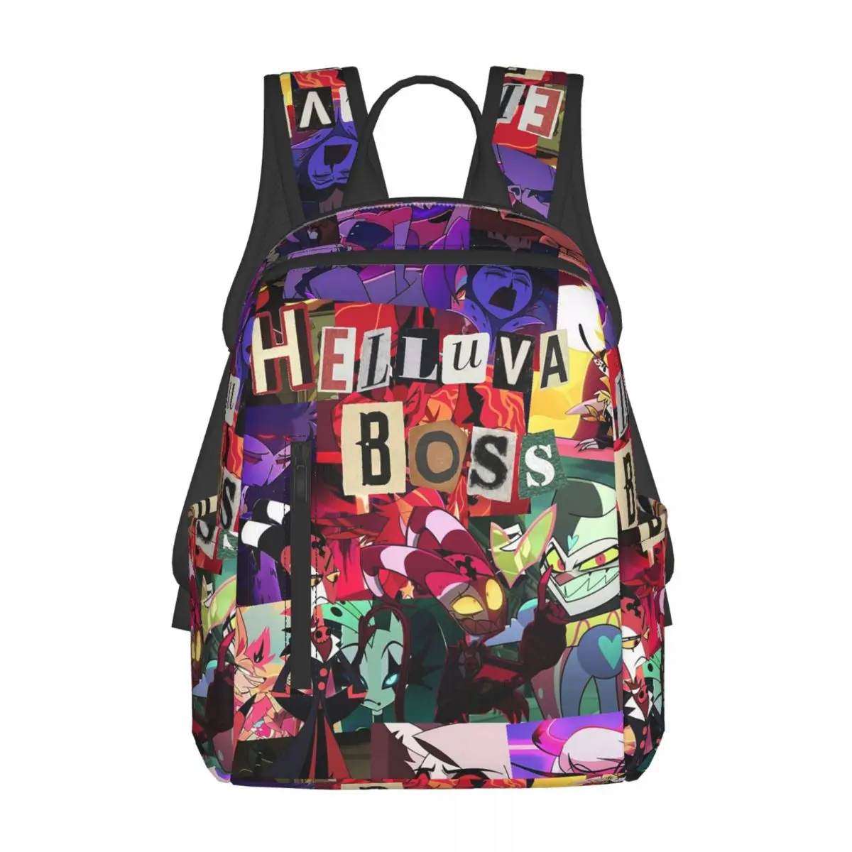 

Helluva Boss Cartoon Backpack Daypack Large Capacity Kids BookBag School Bag Shoulder Bags for Men Women