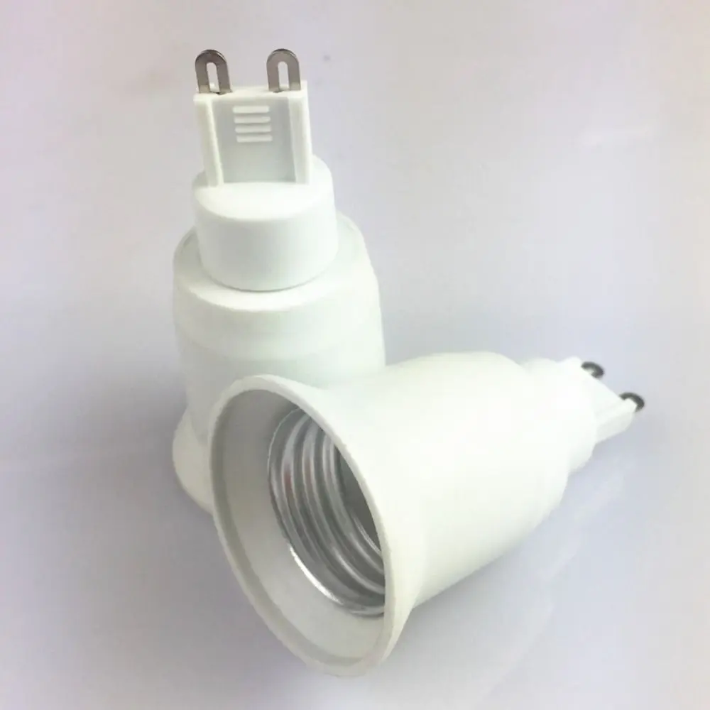 Accessories Plastic G9 To E27 Lamp Base White Heat-resistant Screw Light Holder Metal Standard Adapter Home