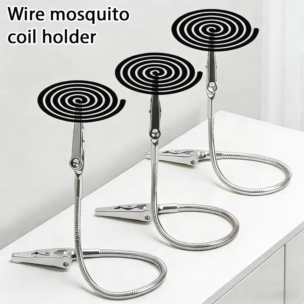 1/3pcs Double-ended Mosquito-repellent Incense Clip Universal Crocodile Clip Bracket Broken Incense Clip Extended Hose