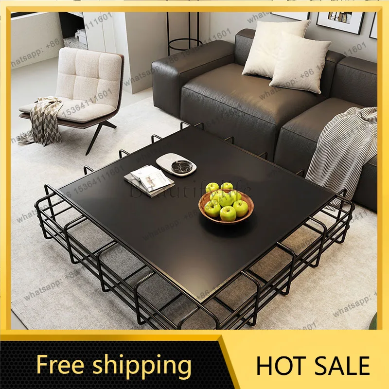 YJ Designer Unique Coffee Table Minimalist Simple Aesthetic Clear Designer Side Table Modern Luxury Couchtisch Salon Furniture