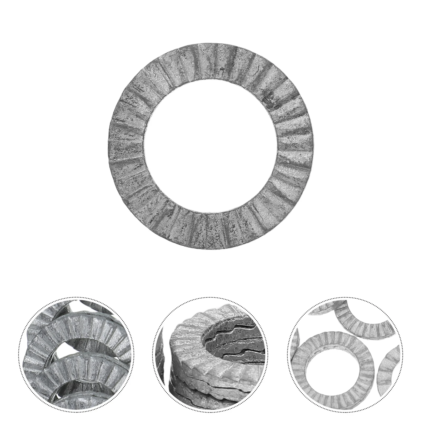 

20Pcs Wedge Locking Washers Manganese Steel M10 Anti-Vibration Secure Lock Washers for Screws Bolts Heavy-Duty Machinery Bike