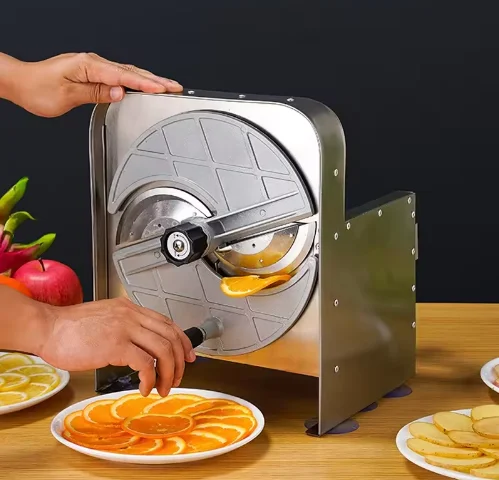 Factory outlet Professional Stainless Steel Manual Roller Type Fruit Slicer Vegetable Cutter Slicer Machine for Home Kitchen