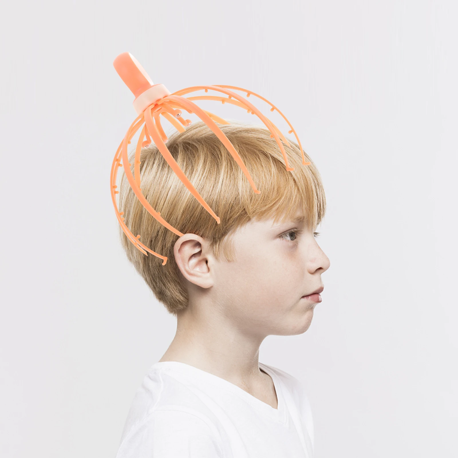 

Portable Head Massager Scalp Tool Octopus Claw H held PP Steel Balls Durable Safe Family Travel Outdoor Use