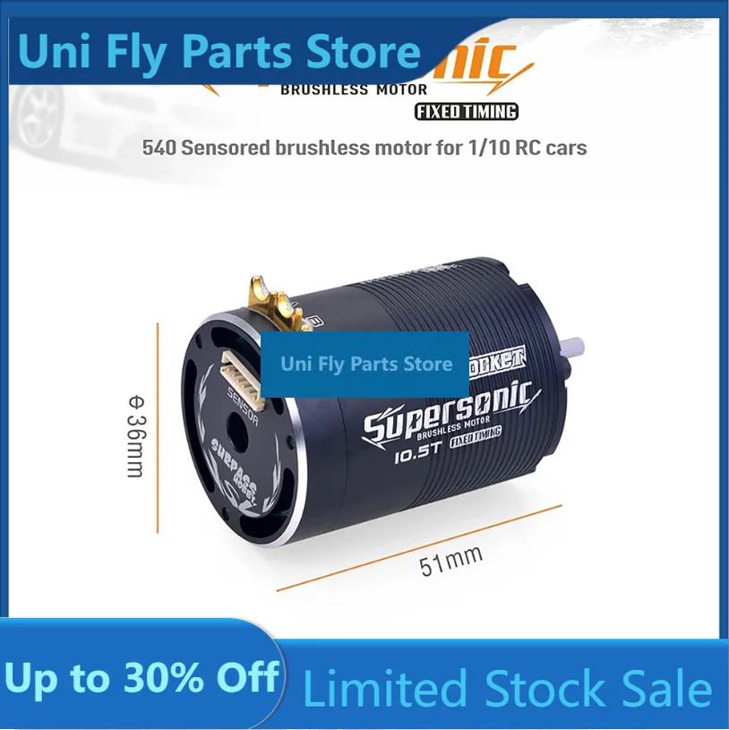 UniFlyRocket Supersonic 540 4.5T 5.5T 6.5T 8.5T 10.5T 13.5T 17.5T 21.5T Sensored Brushless Motor For Modified Spec Stock 1/10 RC