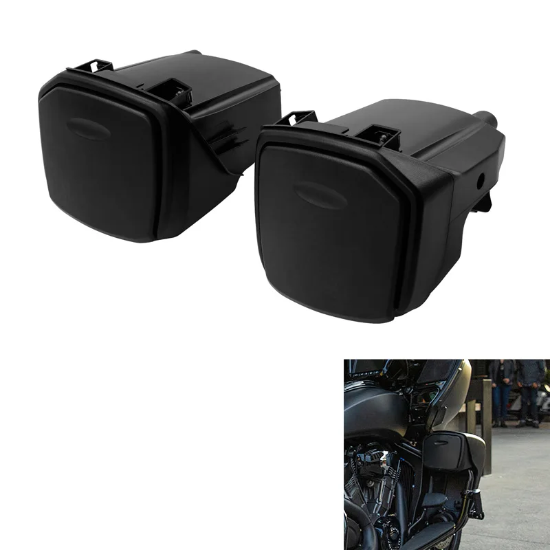 Motorcycle Black Lower Fairings Storage Box For Indian Pursuit Elite 2023 Challenger Dark Horse Icon 2022 Limited 2020