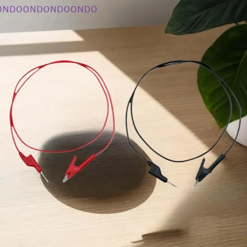 DIY Electrical Test Wires with Crocodile Clips, Double-End 4mm Banana Plug Cord for Multimeter Tests, 1/2Pcs 15A