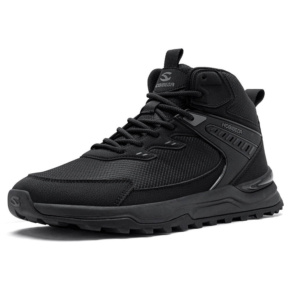 HOBIBEAR Herren Knöchelhohe Wander- und Laufschuhe mit Breiter Passform, Rutschfeste Outdoor-Trail-Wanderschuhe für Männer – Detail 14