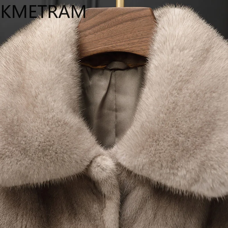 100% Whole Mink Fur Jacket Woman Luxury Grey Short Real Fur Coat High Quality Winter Clothes for Women Furry Jackets 2025 шуба