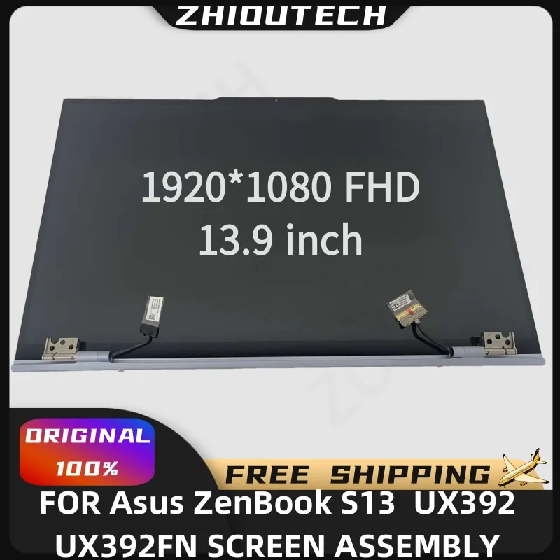 Original Replacement For ASUS ZenBook S13 UX392 UX392FA UX392FN FHD LCD Glass Display Screen Completed lcd Assembly With Cover