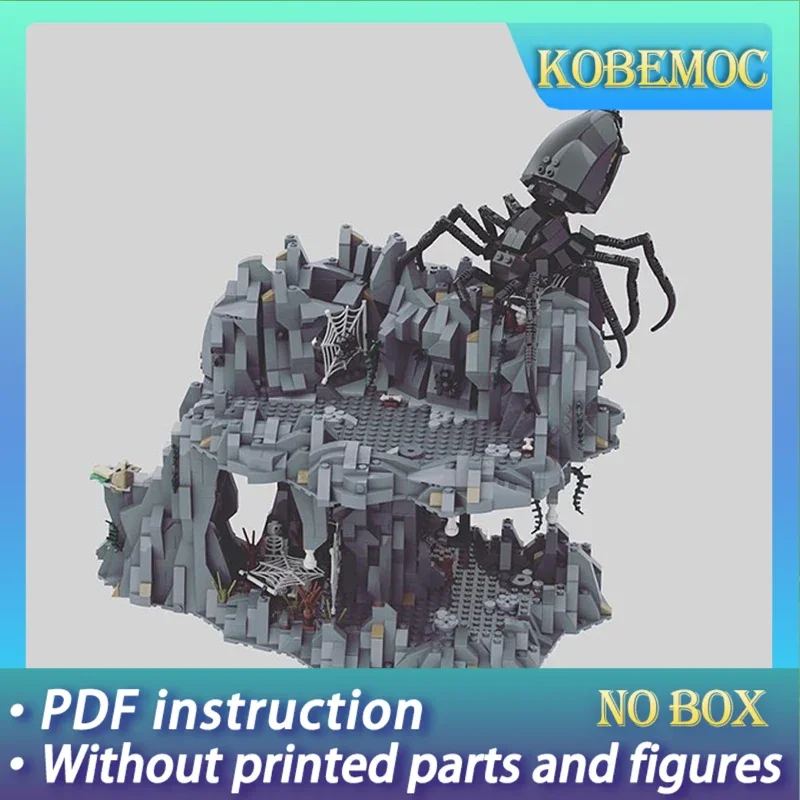 

Rings Movie Model Moc Building Bricks Terrifying Death Spider Cave Technology Modular Blocks Gift Christmas Toy DIY Set Assembly