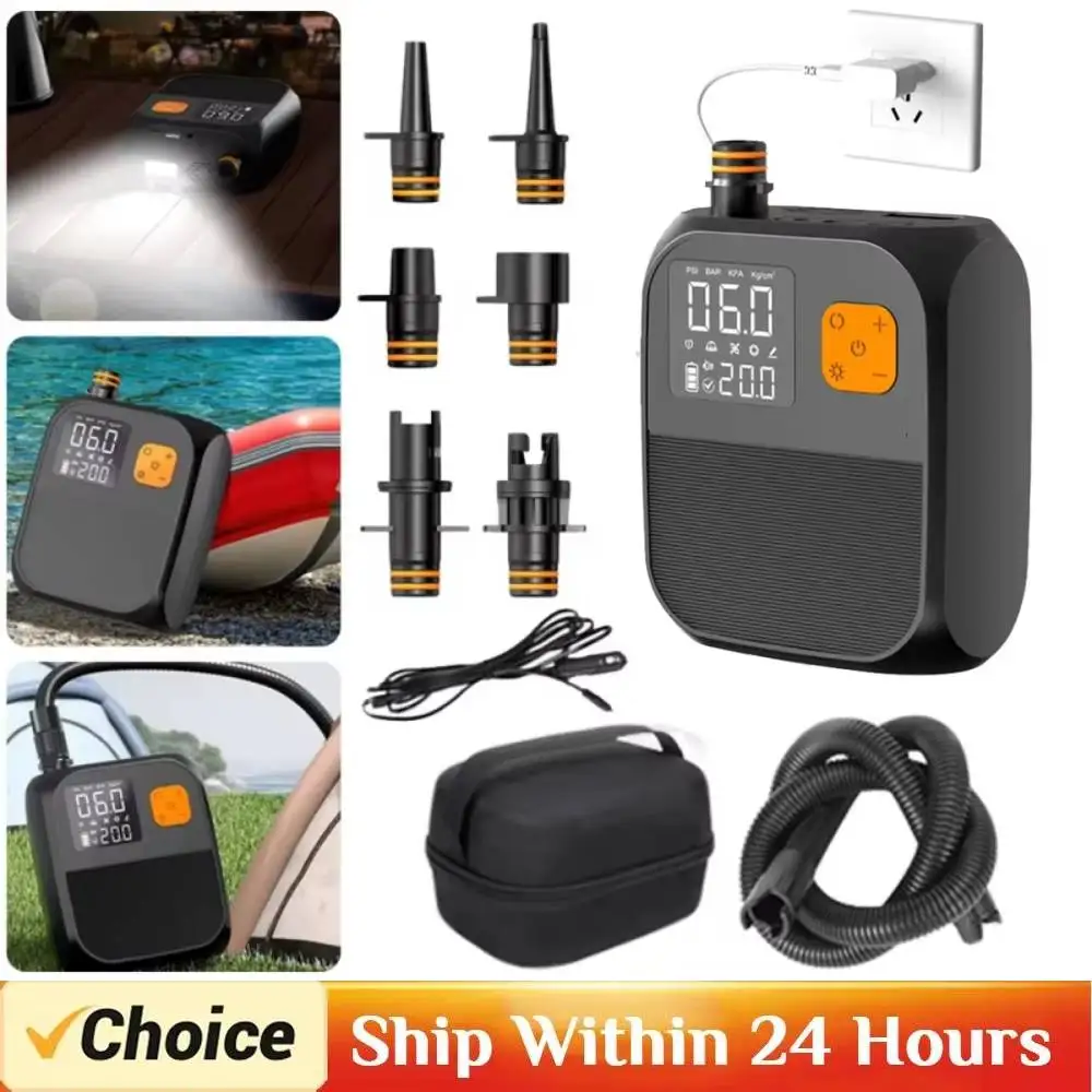 

8000mah Touch screening Electric paddlepump 20psi Pump Two-Stage Inflator Sup For Kayaks Sails Sup Boat Electric Equipment