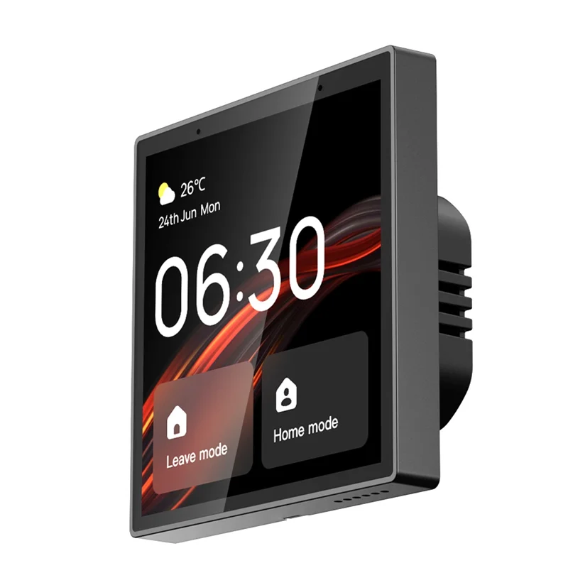 

ABVI-Wifi Voice Control Panel Voice Control Interruptor Tuya Smart Home With 4-Inch Touch Screen For Smart Home Control