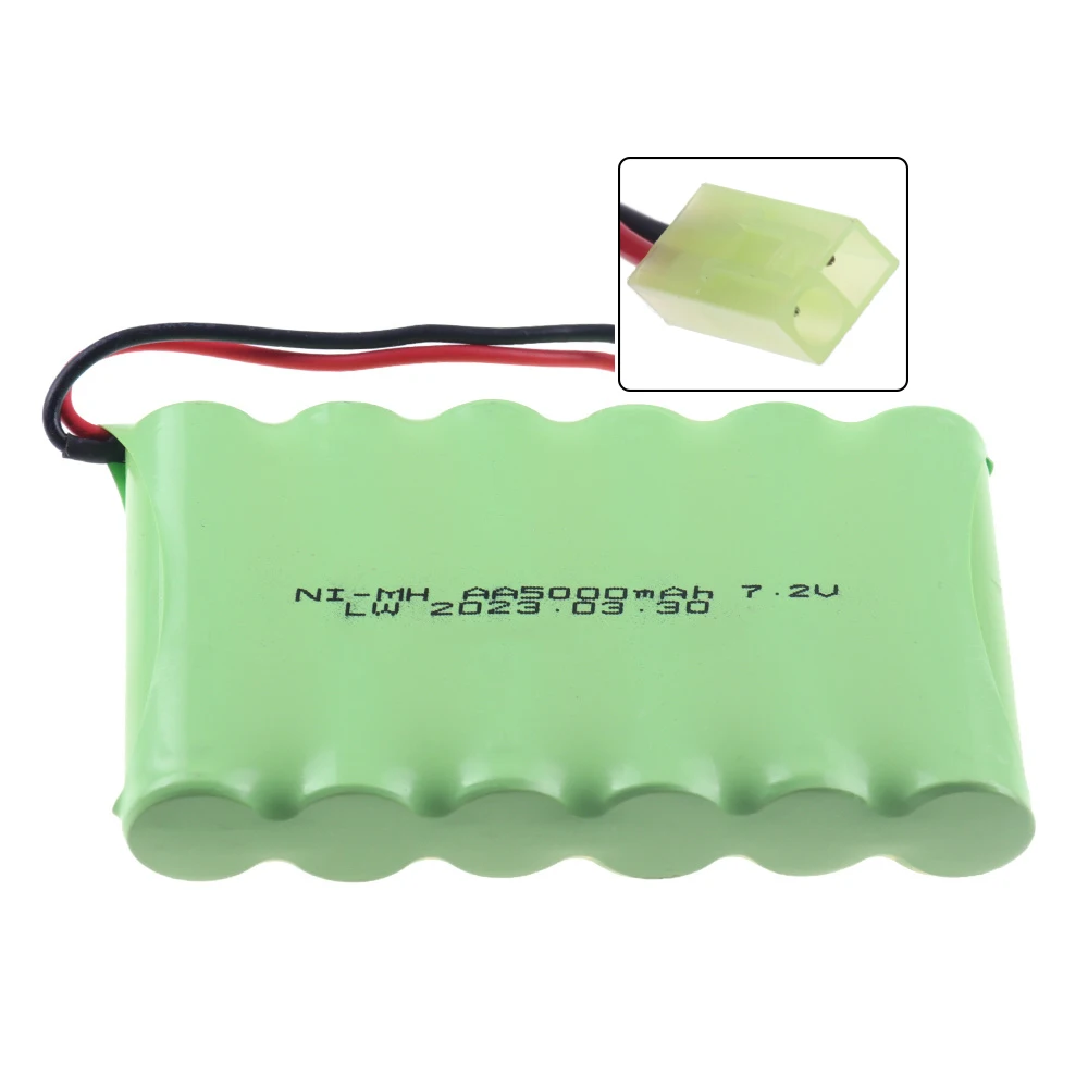 Akumulator AA NI-MH 7.2 v 5000mah do zdalnego sterowania zabawka elektryczna ciężarówka samochodowa 7.2 V mah nimh akumulator SM/TAMIYA wtyczka