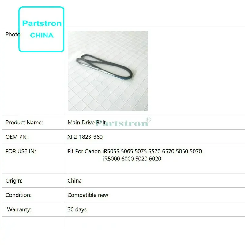 Long LIFE Main Drive Belt XF2-1823-360 For use in Canon iR 5055 5065 5075 5050 5570 6570 5070 5000 6000 5020 6020 Copier Parts