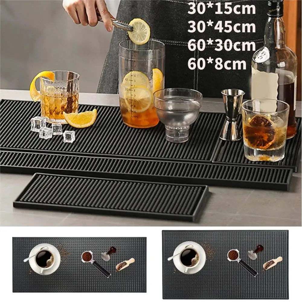 Bar Mat Anti-slip PVC Cafe Bar Mats Home Cup Mat Waterproof Heat Resistant Durable Drain Bar Service Spill Mat for Home Bar Cafe