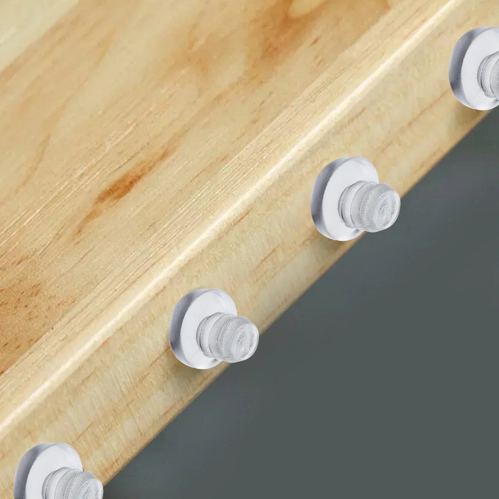 

200 pcs Clear Pvc Stem For Cabinet Door Drawer Furniture Anti-Collision Stop Bumpers Transparent Table Bumpers