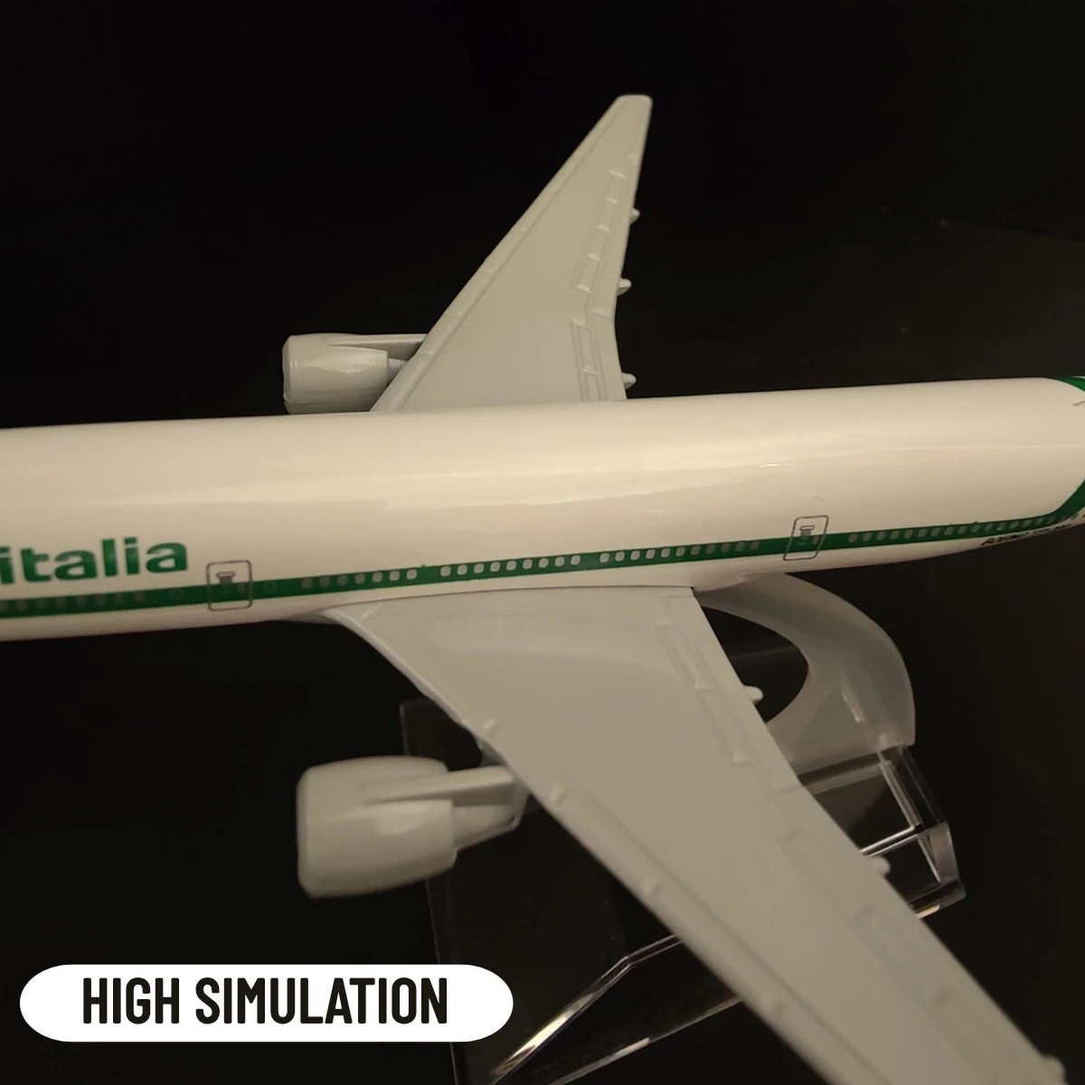 Scale 1:400 Metal Aircraft Replica 15cm Alitalia B777 Boeing Airbus Airplane Model Miniature Xmas Gift for Boy Girl