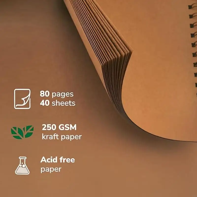 DIY Customizable Memory Book for Anniversary Keepsakes 80 Pages Spirals Binding Design 55KF