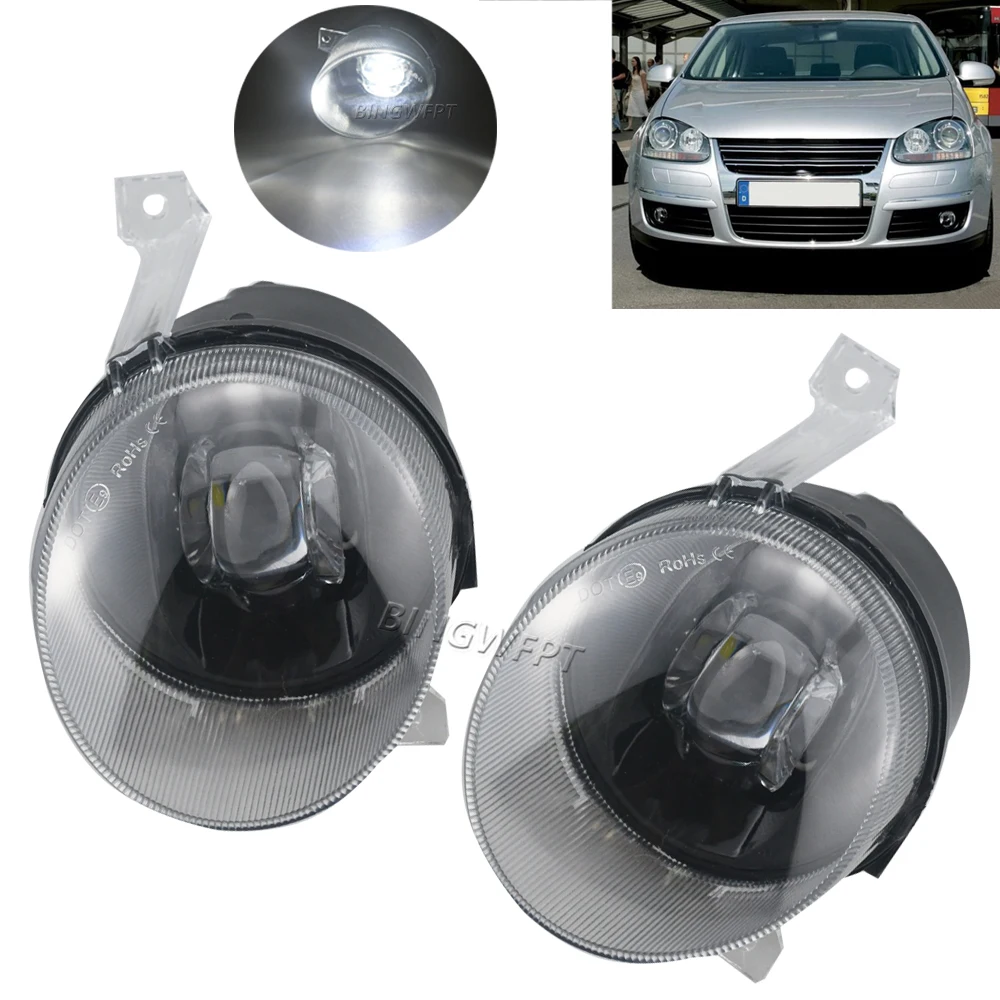 1 Pair Front Bumper Fog Light Lamps For Volkswagen VW Jetta A5 Mk5 (1K) 2005 2006 2007 2008 2009 2010