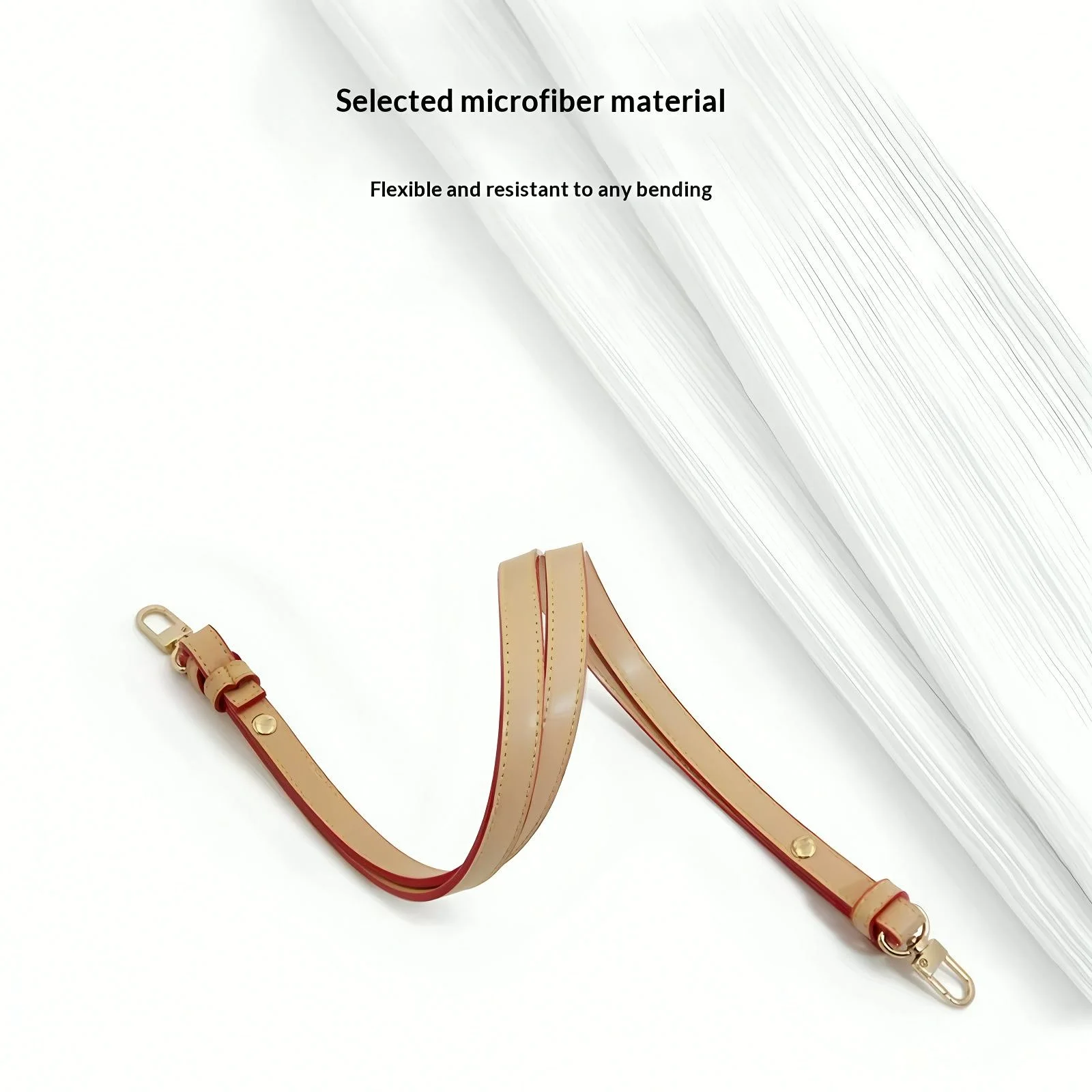Adjustable Vegetable Tanned Leather Bag Strap Thin Replacement Crossbody Shoulder Strap Handbag Purse DIY Accessories