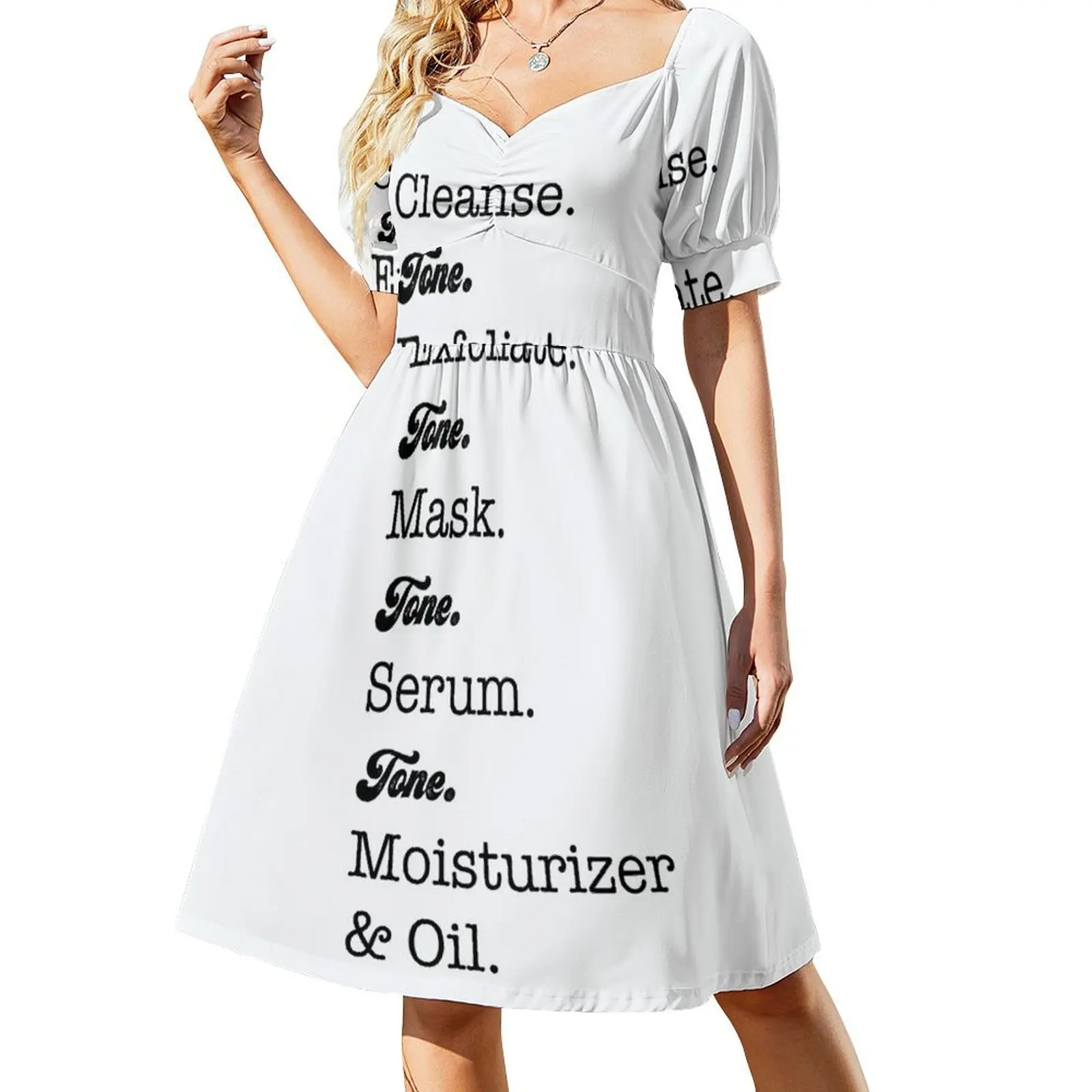 

Get your skin care on boo! Short-Sleeved Dress Aesthetic clothing long sleeve dresses elegant dress