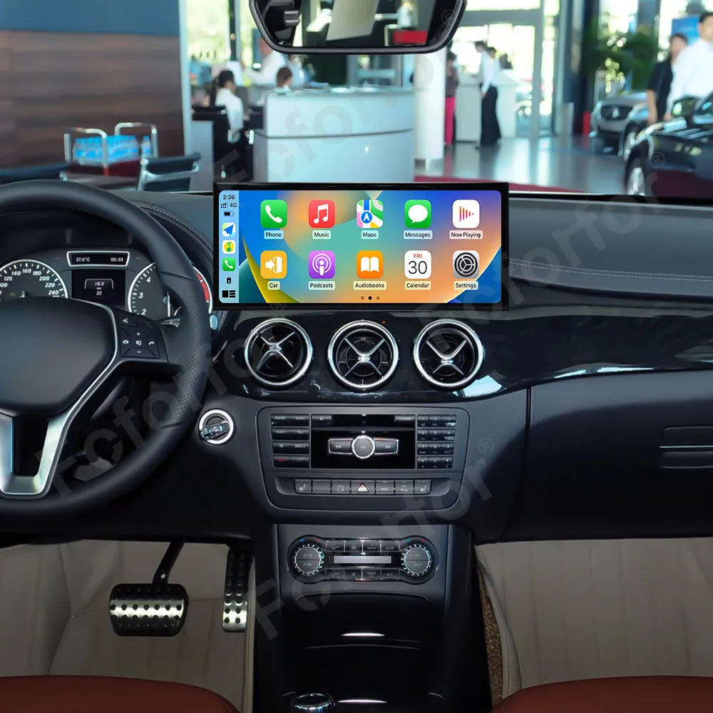 15.8 Inch Android 13 CarPlay For Mercedes Benz B Class 2011-2014 Qualcomm Car Radio HD Screen Multimedia Player GPS Navigation-